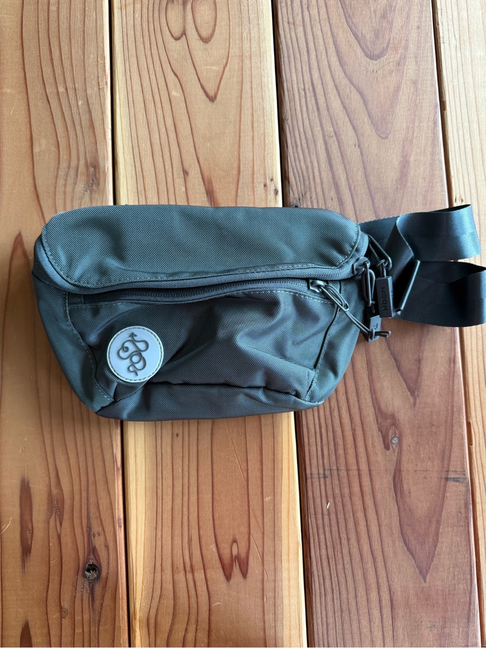 Gray Crossbody Waist Bag
